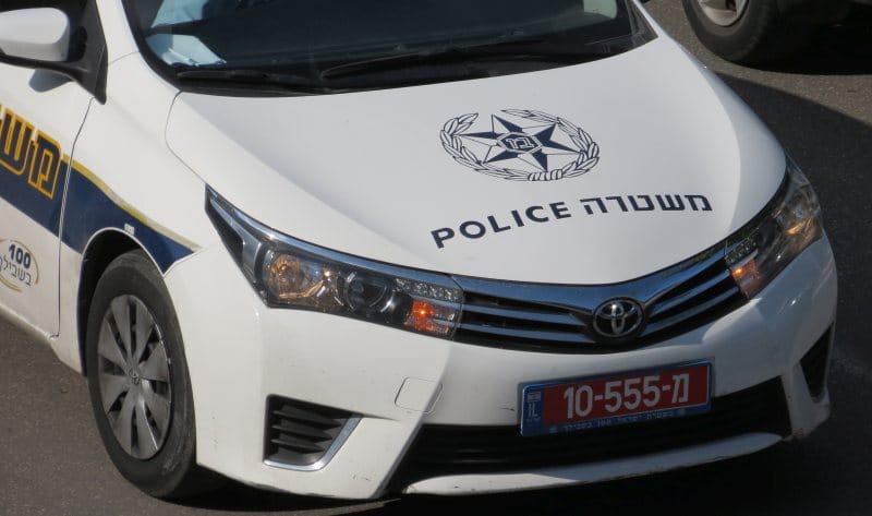 חלק קדמי של ניידת משטרה