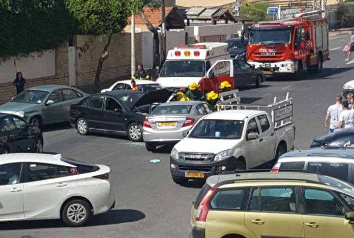 תאונת דרכים ברחוב האצ"ל