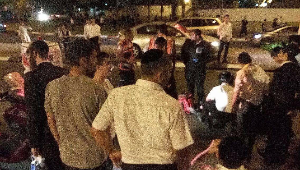 רובע ז': הולך רגל נפצע בתאונת דרכים