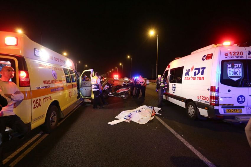 צפו: כך על פי מד"א נהרג רוכב האופניים בתאונה הקשה הבוקר