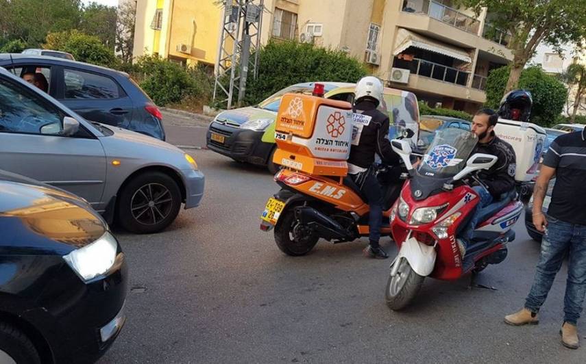 הולכת רגל נפצעה בתאונת דרכים