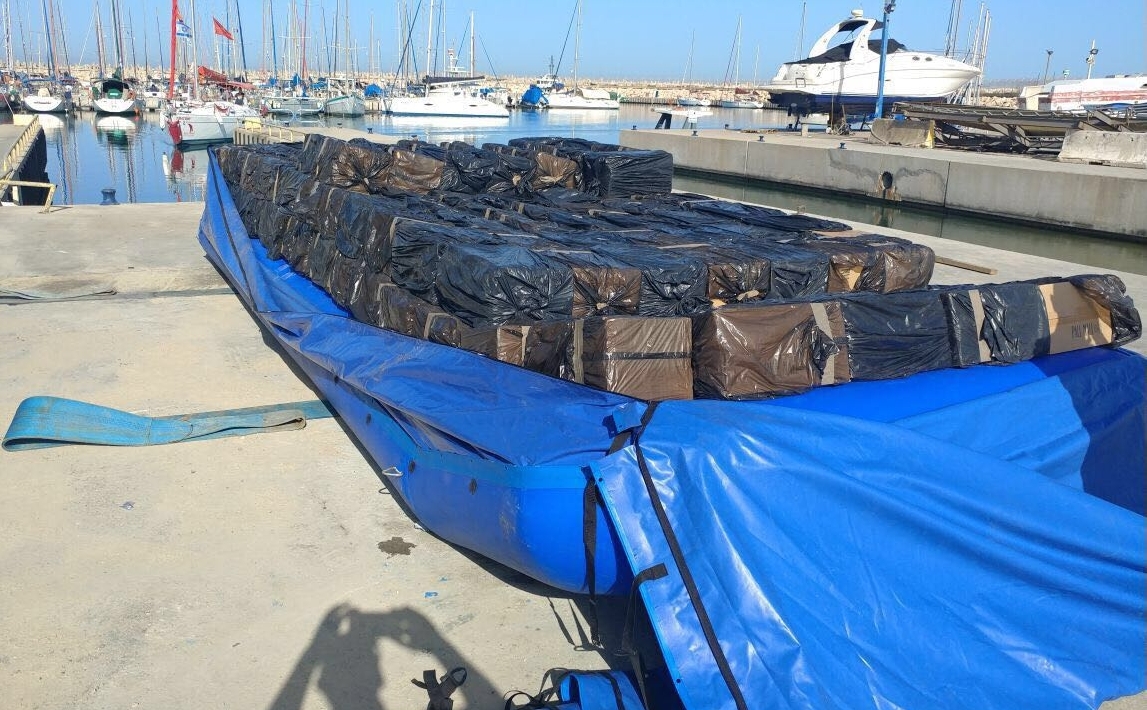 סוכל ניסיון הברחה של סיגריות בשווי 4 מיליון ש"ח