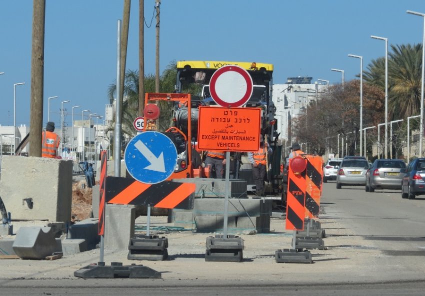 תחבורה ירוקה: עבודות לילה בצומת השד' ירושלים-הרצל