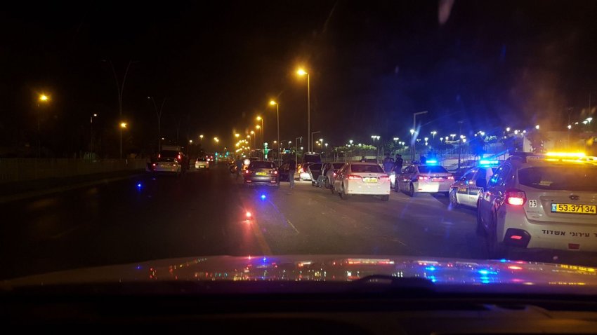 צפו: חוליית גנבים נתפסת באשדוד על ידי מג"ב