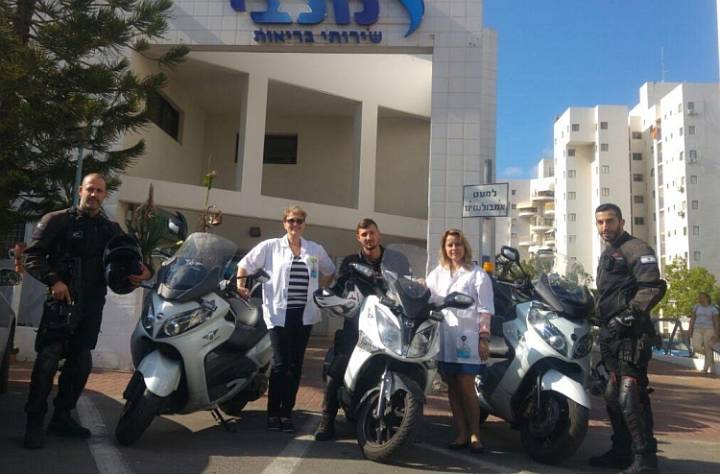 יחידת מאבטחים על אופנועים תגן על הצוותים של מכבי