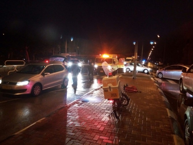 פצוע בתאונת דרכים קשה ברובע ו'