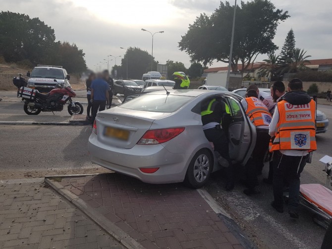 תאונת דרכים בכביש s - פצועה במקום