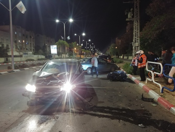 פצוע בתאונת דרכים קשה באשדוד