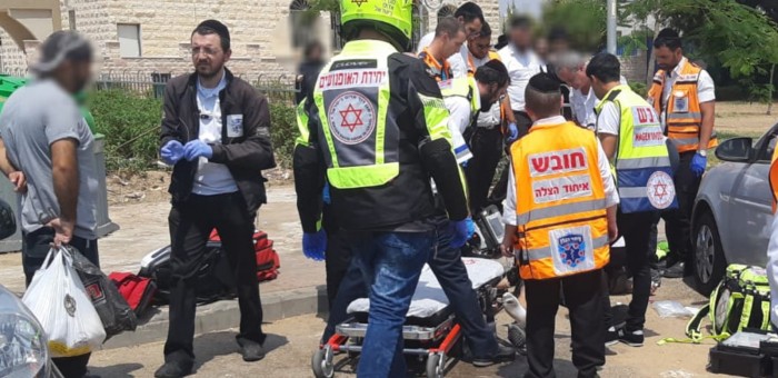 התמוטט ברחוב, בוצעה בו החייאה שבסיומה סירב להתפנות לביה"ח