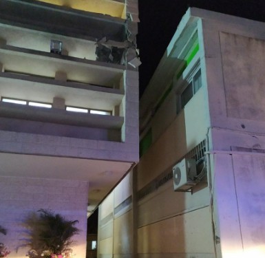 הסלמה בדרום: פגיעה ישירה בבנין מדרשה בשדרות